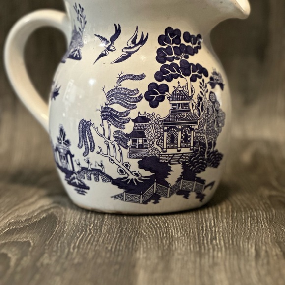 Blue Willow Pantry Collection Pitcher by Heritage Mint Ltd 6 1/4" Vintage - Picture 9 of 9